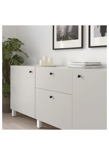 Ikea Eneryda 27 Mm Topuz, 2 Adet Siyah