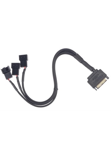 Sata Fan Power Kablosu 3 Port Y Pin Pwm Çoklayıcı Splitter Fan Ka