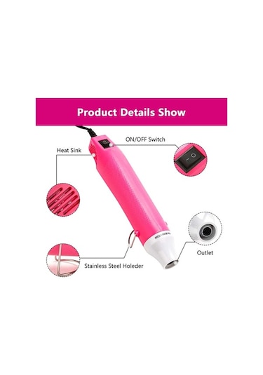 Wondernest Tabancası, Tabancası Sıcak Mini Kabartma Jl Isı Hava 300w 220v Ef