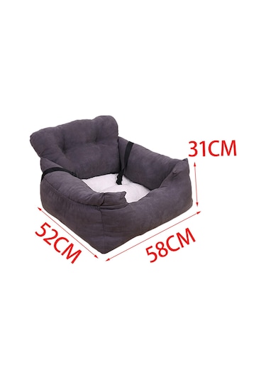 Homyl Köpek Araba Koltuğu Yatak Kitty Kitten Küçük Koyu-gri