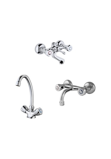 Erce Klasik Banyo Sabit Lavabo Ve Evye Bataryası