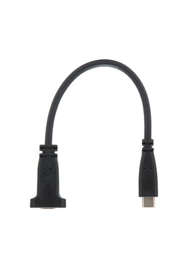 Usbc Usb3.1 Typec Erkek - Dişi Uzatma Kablosu Adaptör Kablosu Metal Panel Montaj Vidası İle