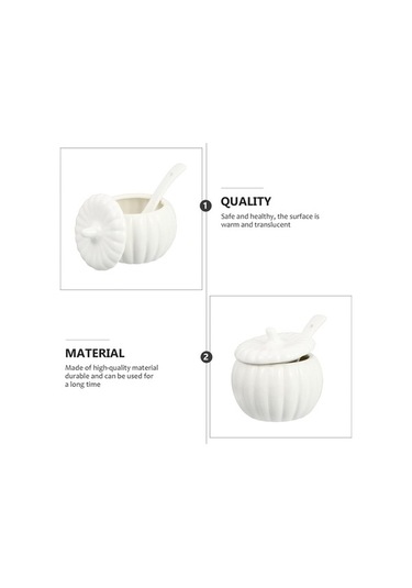 Ulzyvf Ve Set Servis Seramik Şeklindeki Kasesi Kabak İçin Depolama Çorba 110ml Ry 110ml