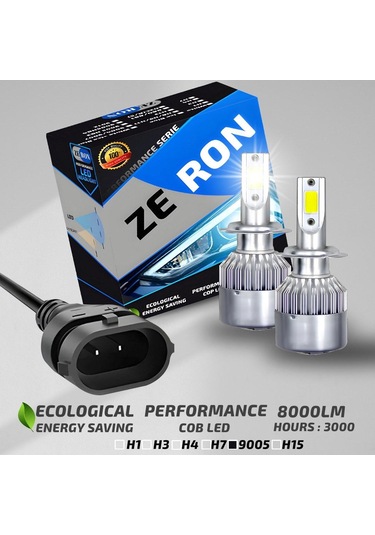 Xenon 9005 - Hb3 Led Araba Far Ampül Xenon Led Şimşek Etkili