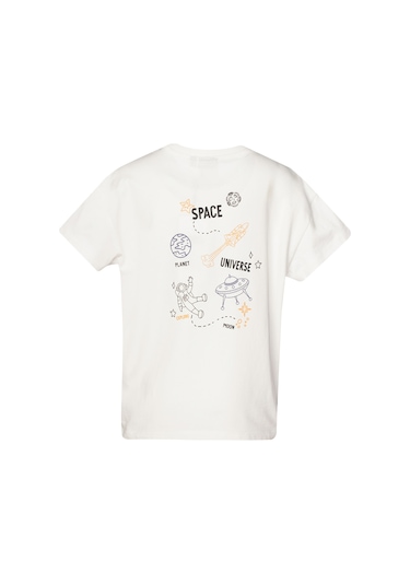 Hummel Peter Oversıze Çocuk Kısa Kollu Tişört 912152-9003 Beyaz