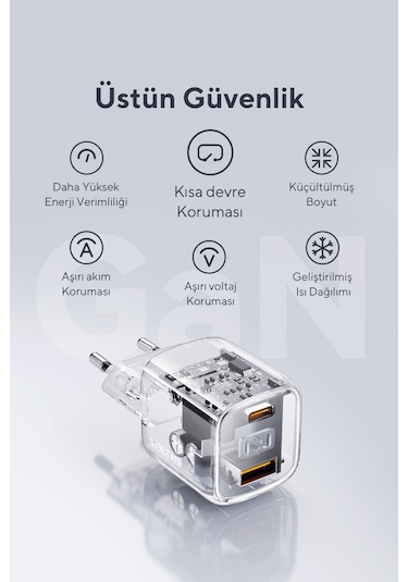 Voltme V2016 Revo Beyaz 30w Ca Gan Şarj Aleti