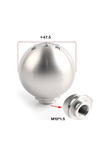 Yaozixa Honda Civic Fd2 Type-r İçin 6 Vitesli Manuel Vites Kolu, Ergonomik Tasarım, Metal, Gümüş Rengi, Hızlı Ve Yumuşak Vites Değişimi Gümüş