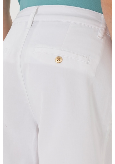 U.s. Polo Assn. Kadın Beyaz Şort / Bermuda 50309125-vr013 Beyaz