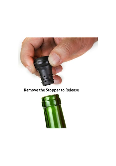 Kırmızı Şarap Tazelik Koruyucu Vakum Pompası 6 Silikon Tıpa