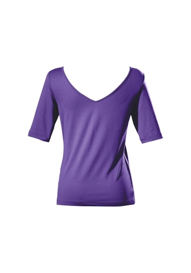 Bulalgiy Kadın Lila Basic Tişört - Bga782066 Lila