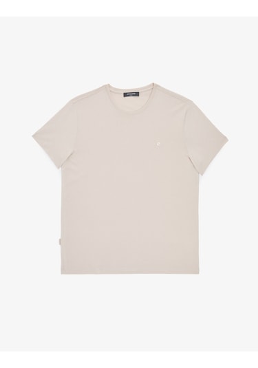 Pierre Cardin Erkek Bej Tişört Basic 50325307-vr011