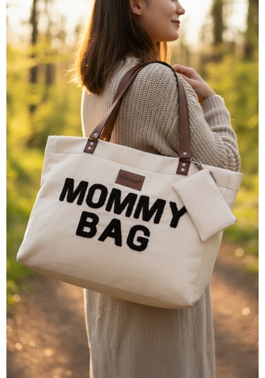 Panama Bag,anne Bebek Bakım Çantası,mommy Bag,cüzdan Hediyeli, Xl Büyük Boy, Essential Edit Serisi Bej