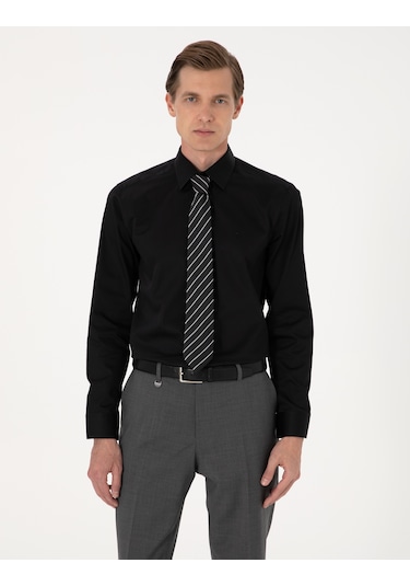 Pierre Cardin Erkek Siyah Gömlek Basic 50305127-vr046 Siyah
