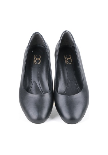 Ayakkabımood 3.5 Cm Siyah Topuklu Kadın Ayakkabı Siyah