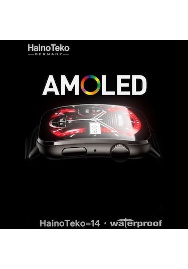 Haino Teko Teko14 Watch Ultra 14 Amoled Ekran Waterproof Akıllı Saat + 3 Kordonlu (İthalatçı Garantili)