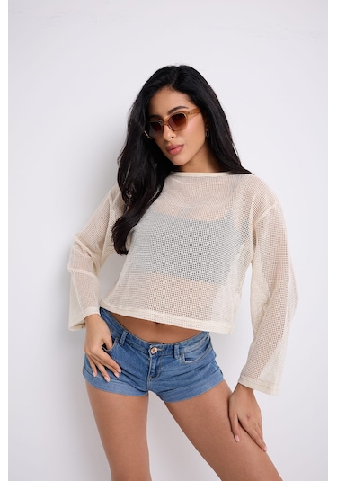 Uzun Kollu File Crop Ekru