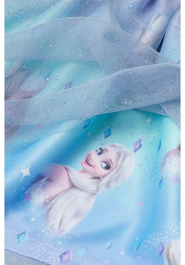 Simli Elsa Elbise Mavi