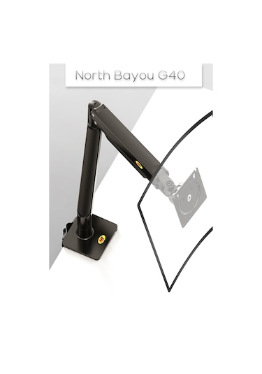 North Bayou Nb G45 Gaz Yay Kolu 27-40 Inç Ekran Masaüstü Monitör Tutucu 360 3-12kg