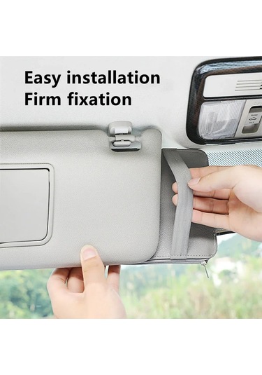 Araba Visor Organizatör Araba Visor Güneş Gözlüğü Tutucu Visor Aksesuarları Kamyonlar Için 1pc Red