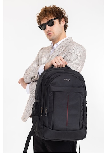Dada Siyah Okul Çantası Geniş İç Hacim Yandan Cepli Uzun Ömürlü ve Sağlam Ortaokul - Lise - Üniversite