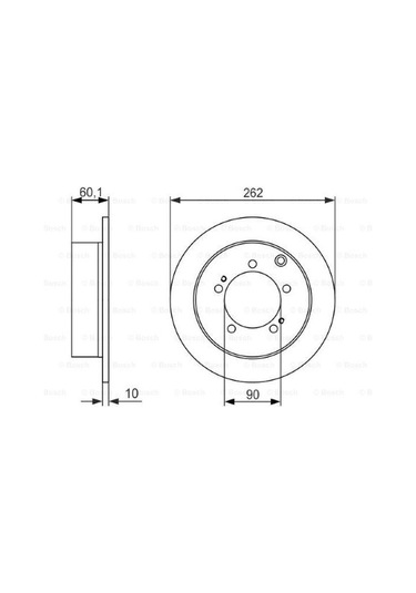 Mitsubishi Outlander 2.4 2003-2007 Bosch Arka Disk 2 Adet