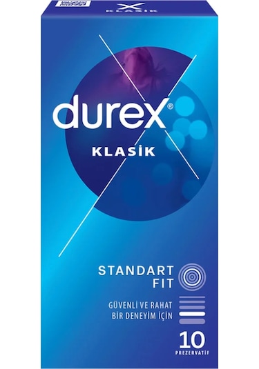 Durex Klasik Prezervatif 10'lu