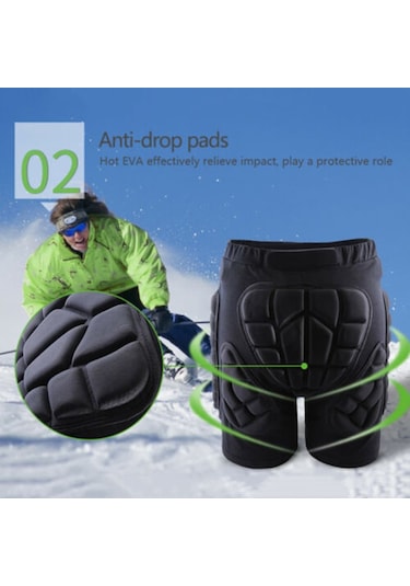 Kayak Snowboard Paten Unisex Koruyucu Kalça Pantolon