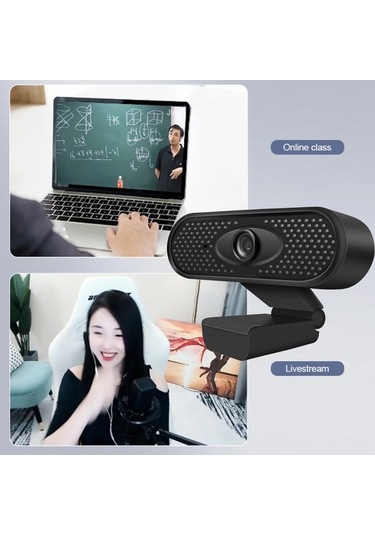 Novahub 1080p Hd Usb Web Kamerası, Klipsli Mikrofonlu, Dizüstü İçin Görüntülü Konferans