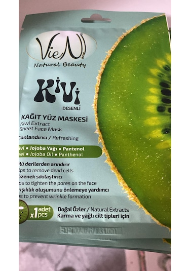 Vien Kivi Kağıt Yüz Maskesi