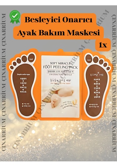 Ayak Peeling Maskesi 1 Li Soyulma Etkili, Ölü Deri Temizleyici Ve Pürüzsüzleştirici Bakım