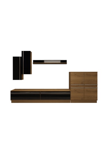 Decoraktiv Eko 6b Mdf Std Tv Ünitesi Tv Sehpası Pera - Siyah