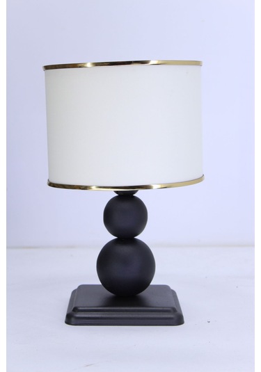 Decor Kare Top Abajur Gece Lambası Abajuru Siyah