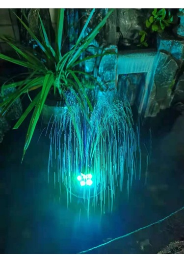 Reedark 3.5w Güneş Enerjili Fonten, 8 Led Renkli Işılar, Su Yetersizliği Koruma, Otomatik/gece Modu, 6 Farklı Nozzle İle Bahçe Dekorasyonu