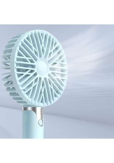 Hız Ayarlanabilir Taşınabilir El Mini Fan Usb Şarjı, Mavi 73aug6 Mavi