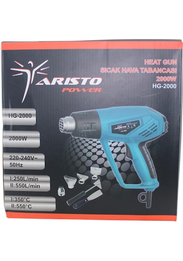Aristo Sıcak Hava Tabancası Fön Makinesi - Aristo Hg-2000