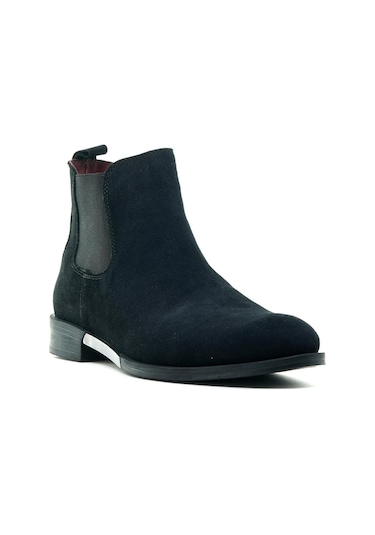 Yaşar Kaşlı Erkek Hakiki Deri Chelsea Bot 40-44 23k Ykö-12275 M Siyah Süet Siyah