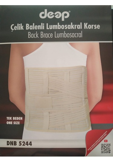 Deep DNB 5244 Çelik Balenli Lumbosakral Korse