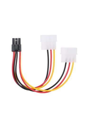 Wezone Molex 4 Pin'den Pcıe 6 Pin'e Dönüştürücü Grafik Kart Güç Kablosu - 1 Adet