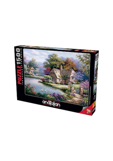Anatolian 1500 Parçalık Puzzle - Kuğular ve Kır Evi 4529