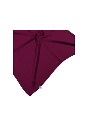 Mısırlı Eşarpları Queen Krep Düz Renk Eşarp 140x140 Cm Bordo