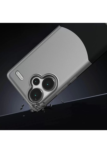 Xiaomi Redmi Note 13 Pro Plus 5g Kılıf Magsafe Şarj Kartlıklı Mıknatıslı Duble 1.7mm Kapak Kart Bölm