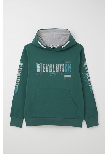 Breeze Erkek Çocuk Sweatshirt Kapüşonlu Kanguru Cepli 9-16 Yaş, Petrol Yeşili Petrol Yeşili Breeze Erkek Çocuk Sweatshirt Kapüşonlu Kanguru Cepli 9-16 Yaş, Petrol Yeşili Petrol Yeşili