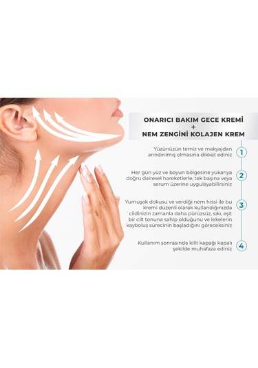 Dermanel Nem Zengini Kolajen Krem 50 ML + Dermanel Onarıcı Bakım Gece Kremi 50 ML