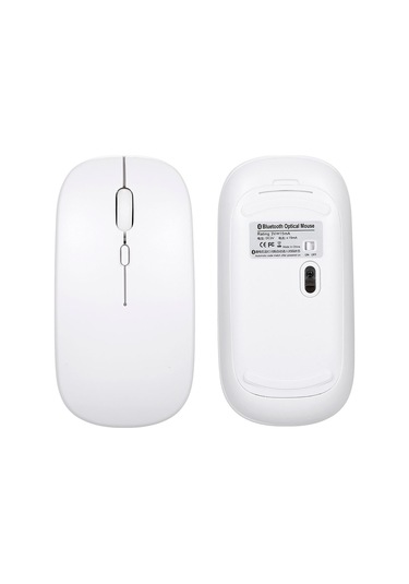 Kangvka Beyaz Bt Klavye-fare Seti 78 Tuşlu Şarj Edilebilir 0.6cm Ultra İnce 800-1600dpı Fare Çok Sisteme Uyumlu Diğer