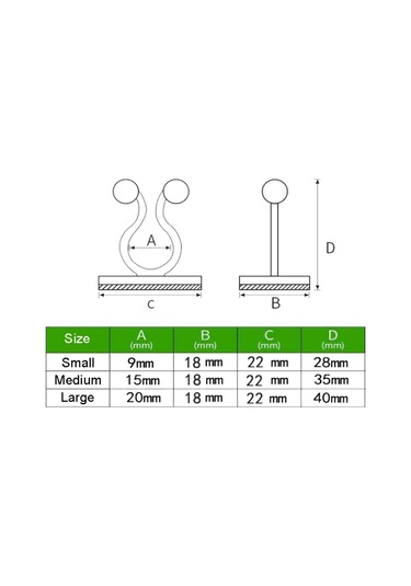 50pcs Bitki Tırmanma Duvarı Toka Asma Tracess Bitki Fixer Kendi Kendinden Yapışkan Kancalar Yeşil , Boyut:orta
