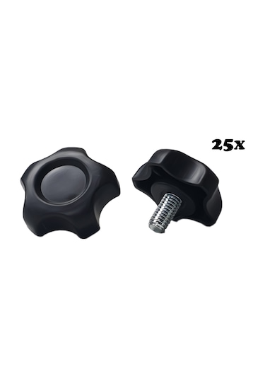 Kelebek Civatalı Çap 30 M6X12 MM 25 Adet Vida