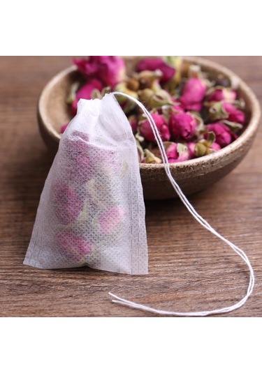 100 Adet Çay Poşetleri Mühürlü Filtre Kağıdı