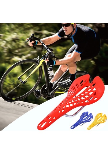 Fochsia Beyaz Stil Bisiklet Sele Koltuk Yastığı - Örümcek Karbon Fiber Pu, Nefes Alabilir, Yumuşak, Ergonomik Altın