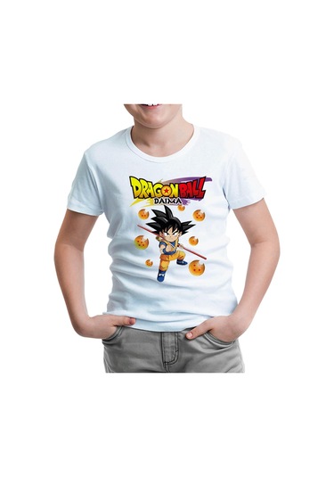 Dragon Ball Daima Küre Beyaz Çocuk Tshirt 001