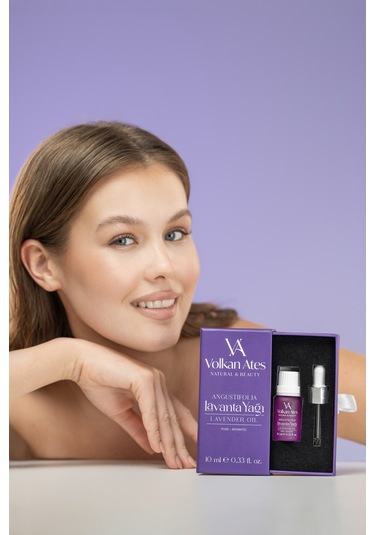 Volkan Ates Natural & Beauty Lavandula Angustifolia Saf Lavanta Yağı Cam Damlalıklı 10 Ml